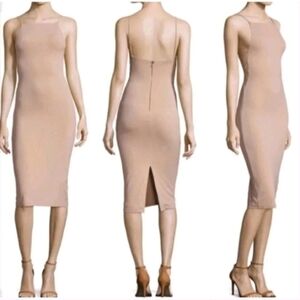 Alice +Olivia Kia Air Beige Midi Length  Dress Size 8